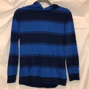 Navy and light blue hoodie